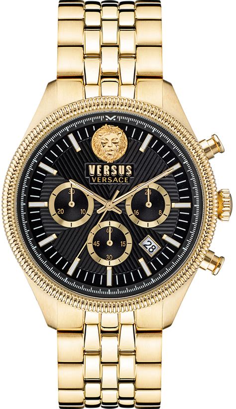 versus versace uhr uvp 210 schwarz gold|versace versus vs.